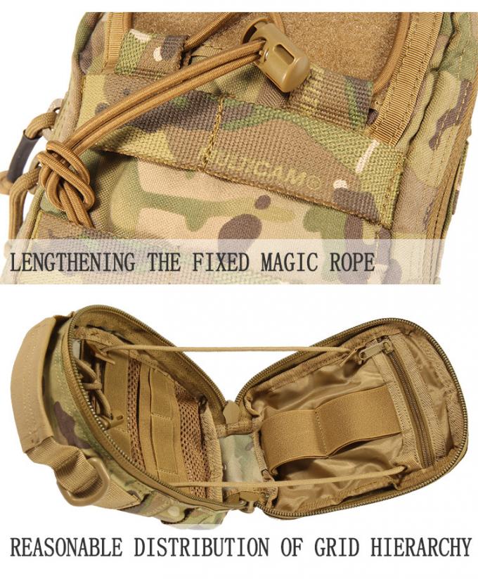 戦術的なMolleの実用的な袋EMT袋の携帯用屋外のハイキングの軍の袋